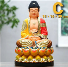 Load image into Gallery viewer, Chinese Feng Shui Good Fortune Wealth Blessing Buddha Statue Home/Office Decor Sculpture Craft Living Room TV Cabinet Fortune Ornament Housewarming Gift