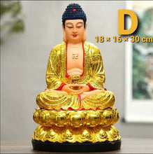 Load image into Gallery viewer, Chinese Feng Shui Good Fortune Wealth Blessing 3 Gods Statue Home/Office Decor Sculpture Craft Living Room TV Cabinet Fortune Ornament Housewarming Gift