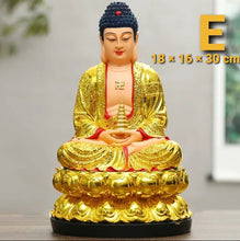 Load image into Gallery viewer, Chinese Feng Shui Good Fortune Wealth Blessing 3 Gods Statue Home/Office Decor Sculpture Craft Living Room TV Cabinet Fortune Ornament Housewarming Gift
