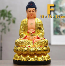 Load image into Gallery viewer, Chinese Feng Shui Good Fortune Wealth Blessing 3 Gods Statue Home/Office Decor Sculpture Craft Living Room TV Cabinet Fortune Ornament Housewarming Gift