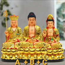 Load image into Gallery viewer, Chinese Feng Shui Good Fortune Wealth Blessing 3 Gods Statue Home/Office Decor Sculpture Craft Living Room TV Cabinet Fortune Ornament Housewarming Gift