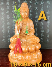 Load image into Gallery viewer, Chinese Feng Shui Good Fortune Wealth Blessing Guanyin Statue Home/Office Decor Sculpture Craft Living Room TV Cabinet Fortune Ornament Housewarming Gift