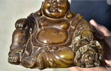 Load image into Gallery viewer, Chinese Feng Shui Good Fortune Wealth Lucky Gold Money Toad Statue Home/Office Decor Sculpture Craft Living Room TV Cabinet Fortune Ornament Housewarming Gift