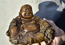 Load image into Gallery viewer, Chinese Feng Shui Good Fortune Wealth Lucky Gold Money Toad Statue Home/Office Decor Sculpture Craft Living Room TV Cabinet Fortune Ornament Housewarming Gift