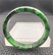 Load image into Gallery viewer, 10% OF- 57/58/59mm Certified Natural 3 Color Jadeite Emerald A*Jade HandCarved Lucky Bracelet Bangle GX641