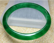 Load image into Gallery viewer, 10% OF- 57/58/59mm Certified Natural 3 Color Jadeite Emerald A*Jade HandCarved Lucky Bracelet Bangle GX641