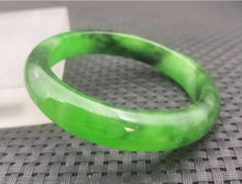 Load image into Gallery viewer, 10% OF- 57/58/59mm Certified Natural 3 Color Jadeite Emerald A*Jade HandCarved Lucky Bracelet Bangle GX641