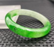 Load image into Gallery viewer, 10% OF- 57/58/59mm Certified Natural 3 Color Jadeite Emerald A*Jade HandCarved Lucky Bracelet Bangle GX641