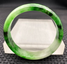 Load image into Gallery viewer, 10% OF- 57/58/59mm Certified Natural 3 Color Jadeite Emerald A*Jade HandCarved Lucky Bracelet Bangle GX641