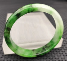 Load image into Gallery viewer, 10% OF- 57/58/59mm Certified Natural 3 Color Jadeite Emerald A*Jade HandCarved Lucky Bracelet Bangle GX641