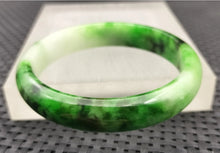Load image into Gallery viewer, 10% OF- 57/58/59mm Certified Natural 3 Color Jadeite Emerald A*Jade HandCarved Lucky Bracelet Bangle GX641