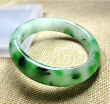 Load image into Gallery viewer, 10% OF- 57/58/59mm Certified Natural 3 Color Jadeite Emerald A*Jade HandCarved Lucky Bracelet Bangle GX641