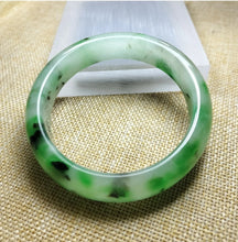 Load image into Gallery viewer, 10% OF- 57/58/59mm Certified Natural 3 Color Jadeite Emerald A*Jade HandCarved Lucky Bracelet Bangle GX641