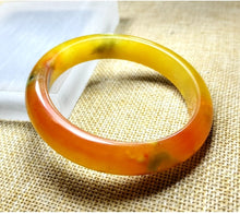 Load image into Gallery viewer, (Copy) 10% OF- 57/58/59mm Certified Natural 3 Color Jadeite Emerald A*Jade HandCarved Lucky Bracelet Bangle GX641