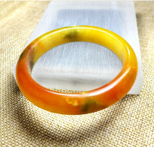 Load image into Gallery viewer, (Copy) 10% OF- 57/58/59mm Certified Natural 3 Color Jadeite Emerald A*Jade HandCarved Lucky Bracelet Bangle GX641