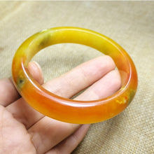 Load image into Gallery viewer, (Copy) 10% OF- 57/58/59mm Certified Natural 3 Color Jadeite Emerald A*Jade HandCarved Lucky Bracelet Bangle GX641