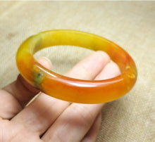 Load image into Gallery viewer, (Copy) 10% OF- 57/58/59mm Certified Natural 3 Color Jadeite Emerald A*Jade HandCarved Lucky Bracelet Bangle GX641