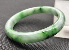 Load image into Gallery viewer, (Copy) 10% OF- 57/58/59mm Certified Natural 3 Color Jadeite Emerald A*Jade HandCarved Lucky Bracelet Bangle GX641