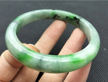 Load image into Gallery viewer, (Copy) 10% OF- 57/58/59mm Certified Natural 3 Color Jadeite Emerald A*Jade HandCarved Lucky Bracelet Bangle GX641