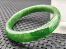 Load image into Gallery viewer, (Copy) 10% OF- 57/58/59mm Certified Natural 3 Color Jadeite Emerald A*Jade HandCarved Lucky Bracelet Bangle GX641