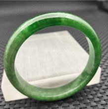 Load image into Gallery viewer, (Copy) 10% OF- 57/58/59mm Certified Natural 3 Color Jadeite Emerald A*Jade HandCarved Lucky Bracelet Bangle GX641