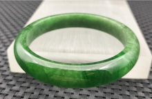Load image into Gallery viewer, (Copy) 10% OF- 57/58/59mm Certified Natural 3 Color Jadeite Emerald A*Jade HandCarved Lucky Bracelet Bangle GX641