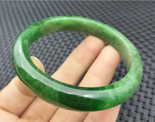 Load image into Gallery viewer, (Copy) 10% OF- 57/58/59mm Certified Natural 3 Color Jadeite Emerald A*Jade HandCarved Lucky Bracelet Bangle GX641