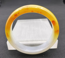 Load image into Gallery viewer, (Copy) 10% OF- 57/58/59mm Certified Natural 3 Color Jadeite Emerald A*Jade HandCarved Lucky Bracelet Bangle GX641
