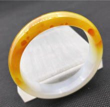Load image into Gallery viewer, (Copy) 10% OF- 57/58/59mm Certified Natural 3 Color Jadeite Emerald A*Jade HandCarved Lucky Bracelet Bangle GX641