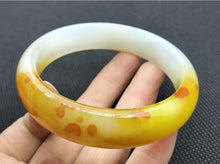 Load image into Gallery viewer, (Copy) 10% OF- 57/58/59mm Certified Natural 3 Color Jadeite Emerald A*Jade HandCarved Lucky Bracelet Bangle GX641