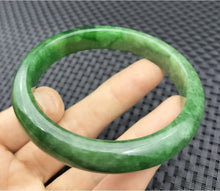 Load image into Gallery viewer, (Copy) 10% OF- 57/58/59mm Certified Natural 3 Color Jadeite Emerald A*Jade HandCarved Lucky Bracelet Bangle GX641