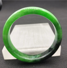 Load image into Gallery viewer, (Copy) 10% OF- 57/58/59mm Certified Natural 3 Color Jadeite Emerald A*Jade HandCarved Lucky Bracelet Bangle GX641