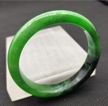 Load image into Gallery viewer, (Copy) 10% OF- 57/58/59mm Certified Natural 3 Color Jadeite Emerald A*Jade HandCarved Lucky Bracelet Bangle GX641