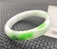 Load image into Gallery viewer, (Copy) 10% OF- 57/58/59mm Certified Natural 3 Color Jadeite Emerald A*Jade HandCarved Lucky Bracelet Bangle GX641