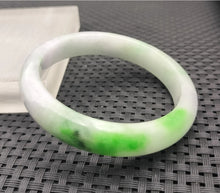 Load image into Gallery viewer, (Copy) 10% OF- 57/58/59mm Certified Natural 3 Color Jadeite Emerald A*Jade HandCarved Lucky Bracelet Bangle GX641