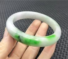 Load image into Gallery viewer, (Copy) 10% OF- 57/58/59mm Certified Natural 3 Color Jadeite Emerald A*Jade HandCarved Lucky Bracelet Bangle GX641