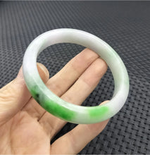 Load image into Gallery viewer, (Copy) 10% OF- 57/58/59mm Certified Natural 3 Color Jadeite Emerald A*Jade HandCarved Lucky Bracelet Bangle GX641