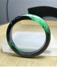 Load image into Gallery viewer, (Copy) 10% OF- 57/58/59mm Certified Natural 3 Color Jadeite Emerald A*Jade HandCarved Lucky Bracelet Bangle GX641