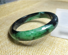 Load image into Gallery viewer, (Copy) 10% OF- 57/58/59mm Certified Natural 3 Color Jadeite Emerald A*Jade HandCarved Lucky Bracelet Bangle GX641
