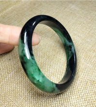 Load image into Gallery viewer, (Copy) 10% OF- 57/58/59mm Certified Natural 3 Color Jadeite Emerald A*Jade HandCarved Lucky Bracelet Bangle GX641