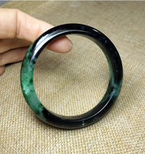 Load image into Gallery viewer, (Copy) 10% OF- 57/58/59mm Certified Natural 3 Color Jadeite Emerald A*Jade HandCarved Lucky Bracelet Bangle GX641