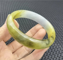 Load image into Gallery viewer, (Copy) 10% OF- 57/58/59mm Certified Natural 3 Color Jadeite Emerald A*Jade HandCarved Lucky Bracelet Bangle GX641