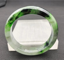 Load image into Gallery viewer, 10% OF- 57/58/59mm Certified Natural 3 Color Jadeite Emerald A*Jade HandCarved Lucky Bracelet Bangle GX641