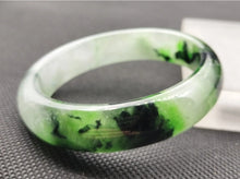 Load image into Gallery viewer, 10% OF- 57/58/59mm Certified Natural 3 Color Jadeite Emerald A*Jade HandCarved Lucky Bracelet Bangle GX641