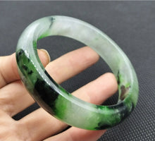 Load image into Gallery viewer, 10% OF- 57/58/59mm Certified Natural 3 Color Jadeite Emerald A*Jade HandCarved Lucky Bracelet Bangle GX641