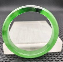 Load image into Gallery viewer, 10% OF- 57/58/59mm Certified Natural 3 Color Jadeite Emerald A*Jade HandCarved Lucky Bracelet Bangle GX641