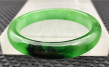 Load image into Gallery viewer, 10% OF- 57/58/59mm Certified Natural 3 Color Jadeite Emerald A*Jade HandCarved Lucky Bracelet Bangle GX641