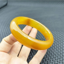 Load image into Gallery viewer, 10% OF- 57/58/59mm Certified Natural 3 Color Jadeite Emerald A*Jade HandCarved Lucky Bracelet Bangle GX641