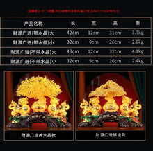 Load image into Gallery viewer, Chinese Feng Shui Good Fortune Wealth Lucky Gold Money Toad Statue Home/Office Decor Sculpture Craft Living Room TV Cabinet Fortune Ornament Housewarming Gift