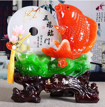 Load image into Gallery viewer, Chinese Feng Shui Good Fortune Wealth Lucky Gold Money Toad Statue Home/Office Decor Sculpture Craft Living Room TV Cabinet Fortune Ornament Housewarming Gift